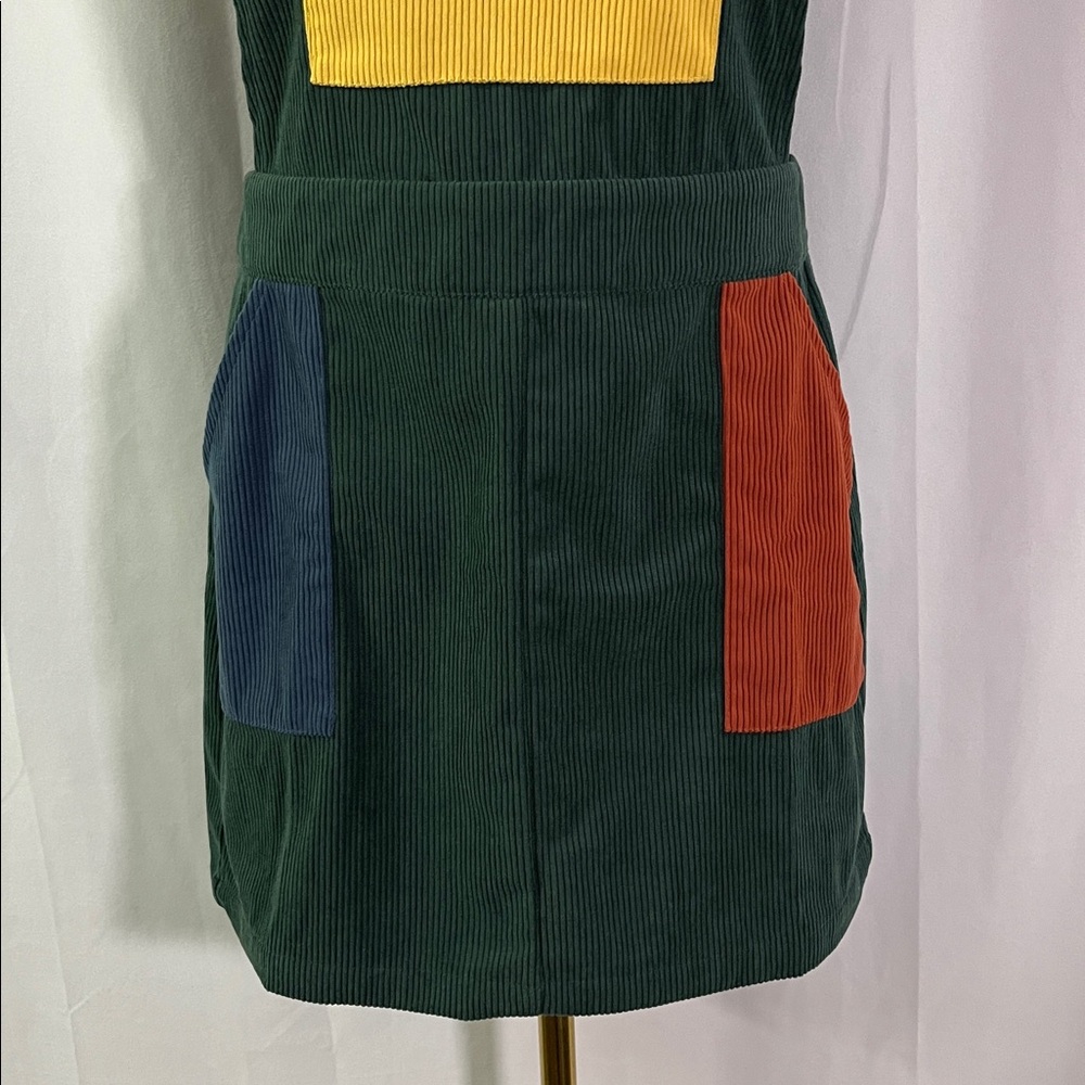 NWT Cider Dark Green Multicolor Patchwork Corduro… - image 7